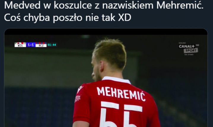 NAZWISKO na koszulce Medveda z Wisły Kraków! xD